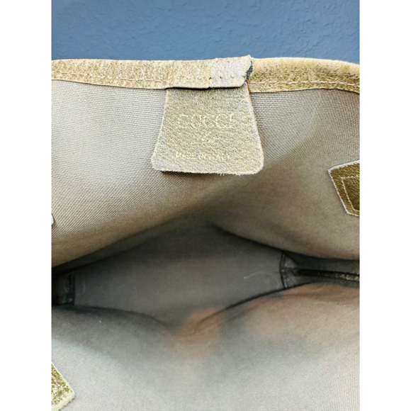 Authentic Vintage GUCCI PLUS GG Pattern Shoulder Tote Bag PVC Leather Brown - Picture 16 of 16